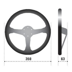 Sparco 350mm Steering Wheel Leather
